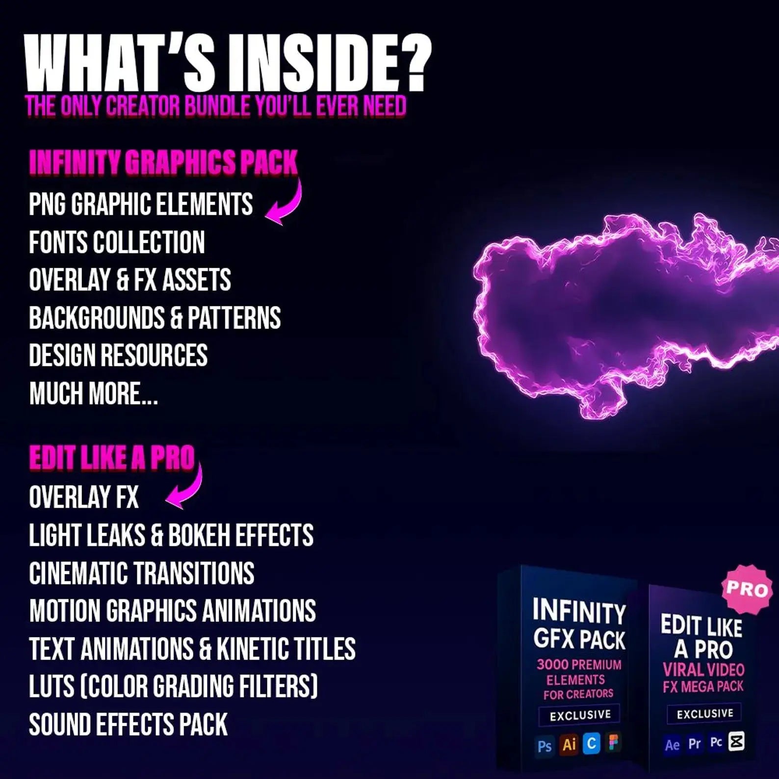 ALL in one video editing asssets bundle